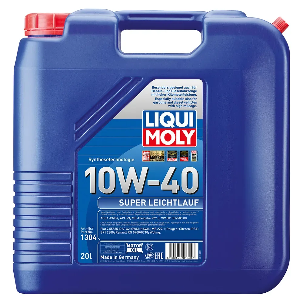 Super Low-viscosity Sae 10w-40 Motorolja 20l från Liqui Moly – produktbild