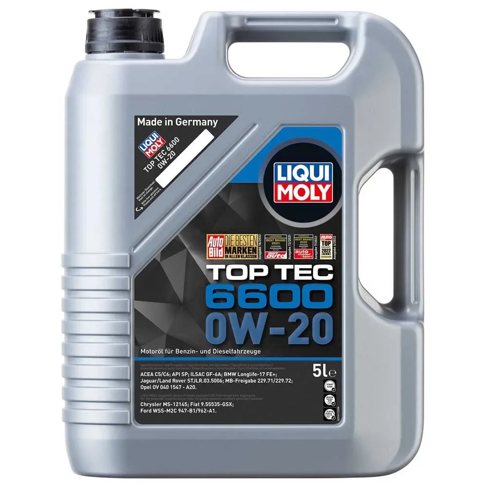Huile Moteur Top Tec 6600 Sae 0w-20 5l de Liqui Moly – photo produit