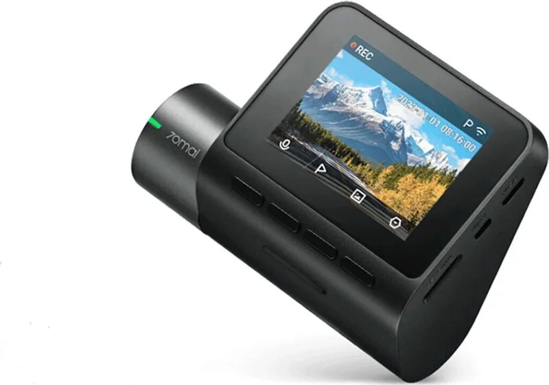 Dashcam A200, 1080P HDR Frontcamera, 60 FPS vloeiende opname, 70mai Night Owl Vision, 130° kijkhoek, 2'' IPS-scherm, WiFi App-bediening, geen SD-kaart inbegrepen van 70mai – productfoto