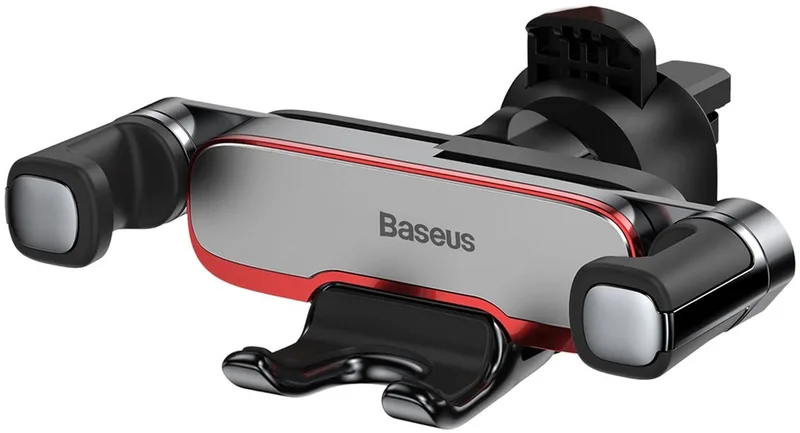 Lateral Gravity - Autohouder - Ergonomisch - Voor op Ventilatierooster van Baseus in Zilver – productfoto
