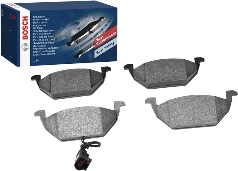 Jeu de 4 plaquettes de frein à disque BOSCH 0986494019 d'origine de Bosch en Gris – photo produit