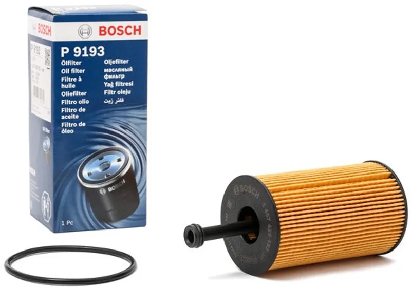 Oliefilter P9193 | 1457429193 | OEM 11427508970 | 11427512300 | 11427788460 | BMW 1 Serie E81 E87 | 3 Serie E90 E91 E92 | 5 Serie E60 E61 | X1 E84 | X3 E83 | X5 E70 de Bosch – photo produit