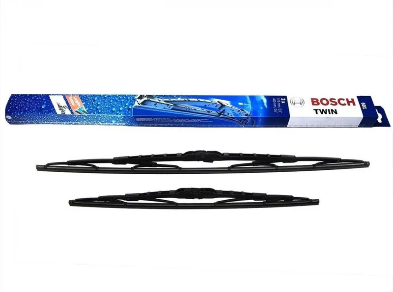Twin 601 Ruitenwissers Voorruit 575 En 400 Mm van Bosch in Zwart – productfoto