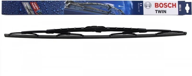 Twin 651U Ruitenwisser Voorruit 650 Mm de Bosch en Noir – photo produit