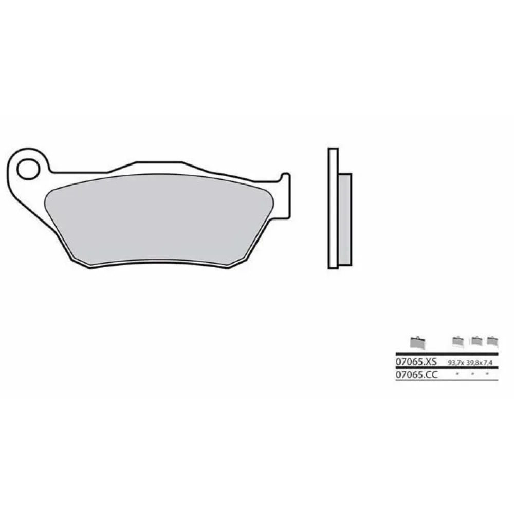 Brembo 07065 Organische Remblokken van Brembo – productfoto