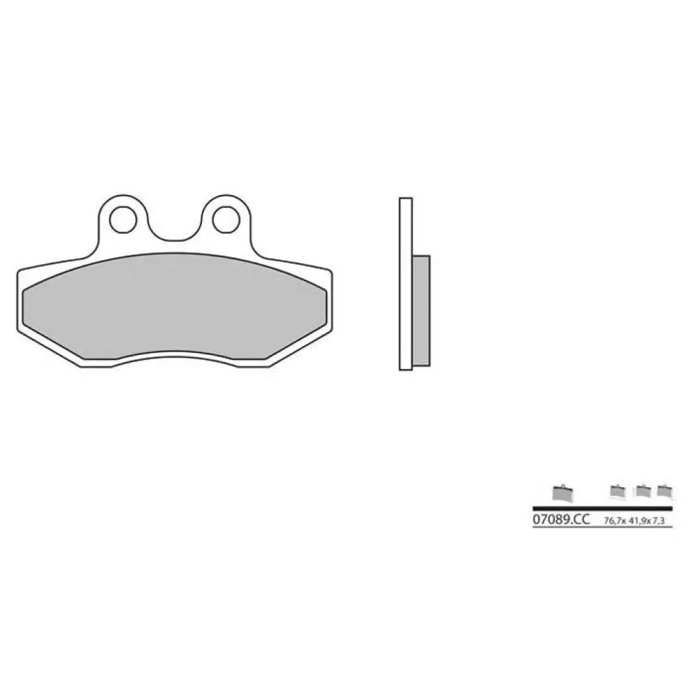 Brembo 07089 Organische Remblokken från Brembo – produktbild