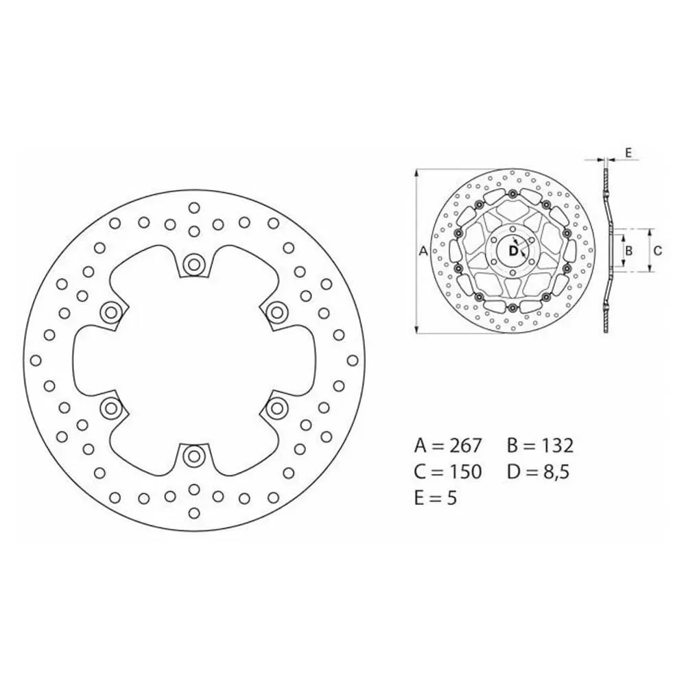 Brembo 68b407e4 Bromsskiva från Brembo – produktbild