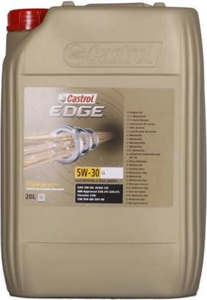 Edge 5W30 LL Titanium 20L van Castrol – productfoto