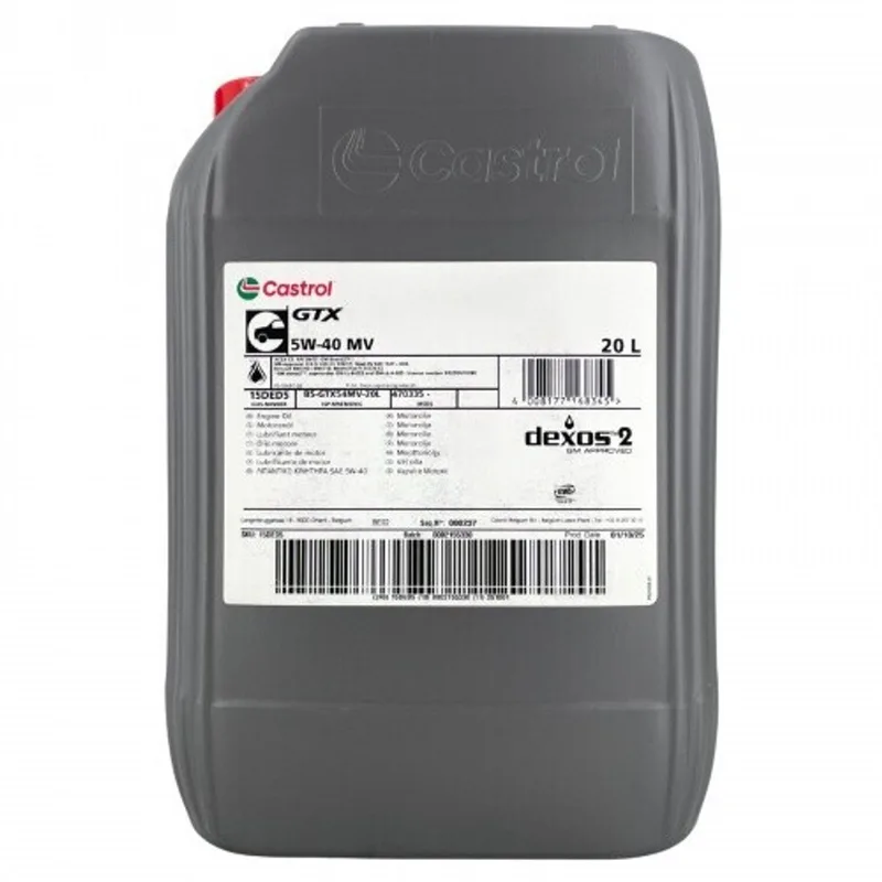 GTX MV 5W40 - 20L van Castrol – productfoto