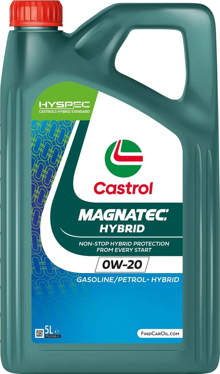Magnatec Hybrid 0W-20 - 5L van Castrol – productfoto