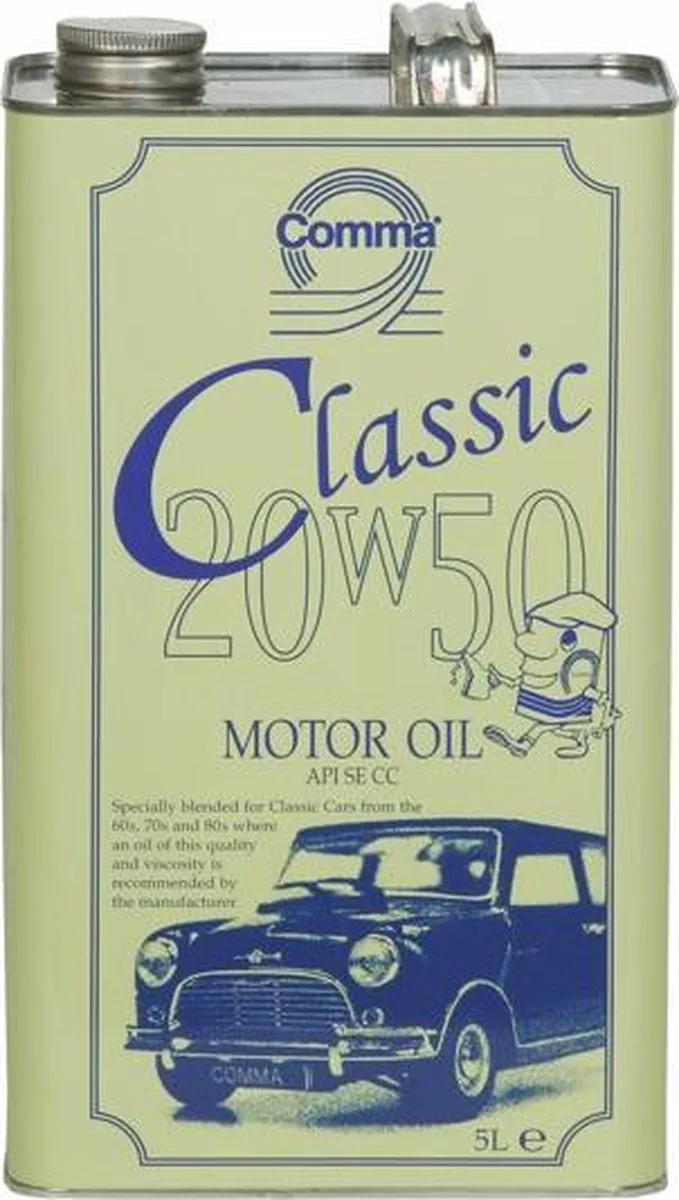 Classic Motor olie 20W50 5 Liter de Comma – photo produit