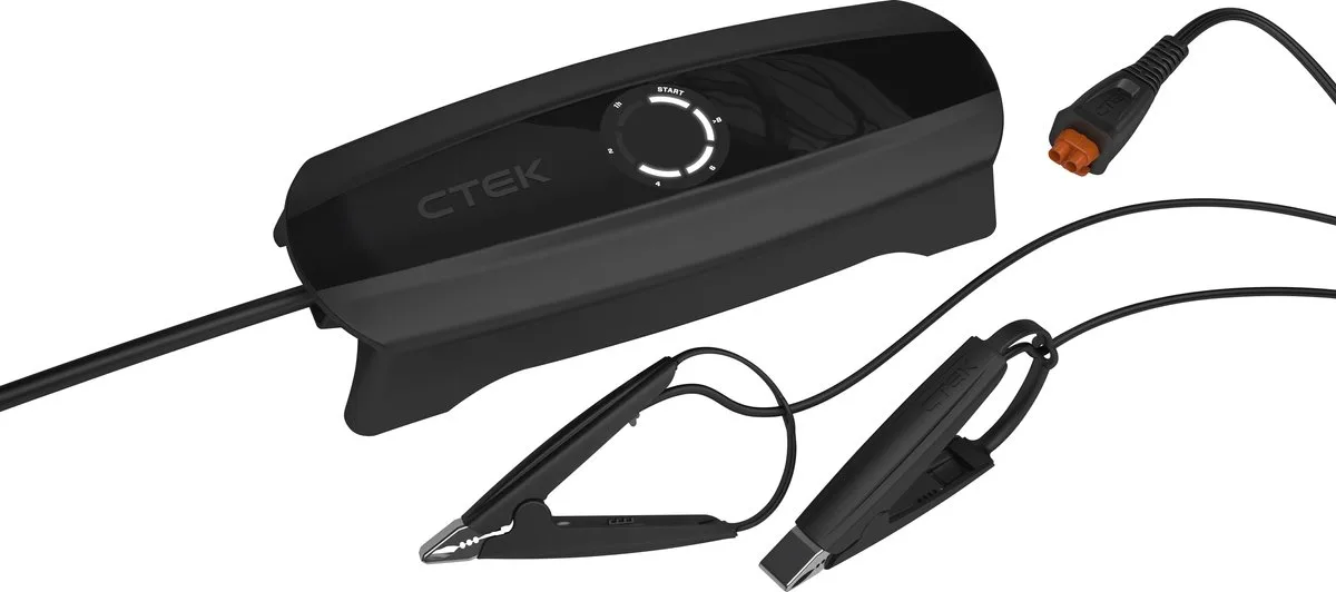 CS ONE volautomatische intelligente acculader met APTO™ technologie van CTEK – productfoto