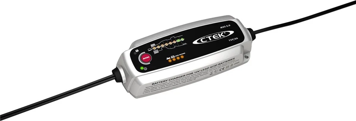 MXS 5.0 acculader met temperatuurcompensatie van CTEK – productfoto