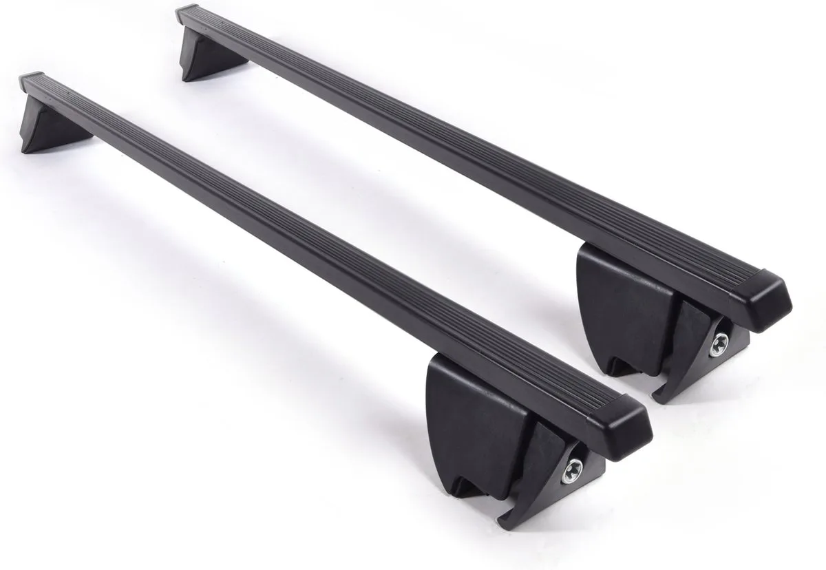 Dakdragers geschikt voor BMW 5 serie Touring G31 2017 t/m 2023 gesloten dakrailing - Staal smal - 75kg Laadvermogen - Merk Farad fra Farad i Sort – produktbillede