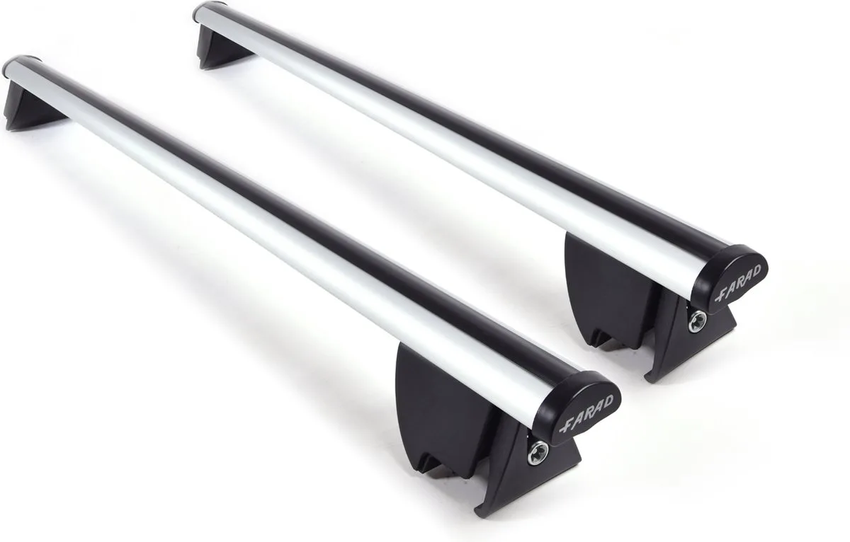 Dakdragers geschikt voor BMW 5 serie Touring G31 2017 t/m 2023 gesloten dakrailing - Hoog laadvermogen 100kg - Merk Farad by Farad in Aluminium – product photo