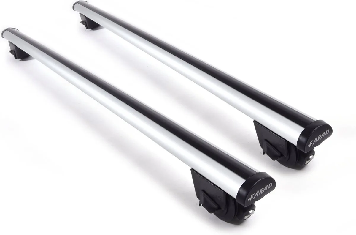 Dakdragers geschikt voor de BMW IX1 (U11 BEV) vanaf 2023 gesloten dakrailing - Aluminium - Hoog laadvermogen 100kg - Merk Farad de Farad en Gris – photo produit