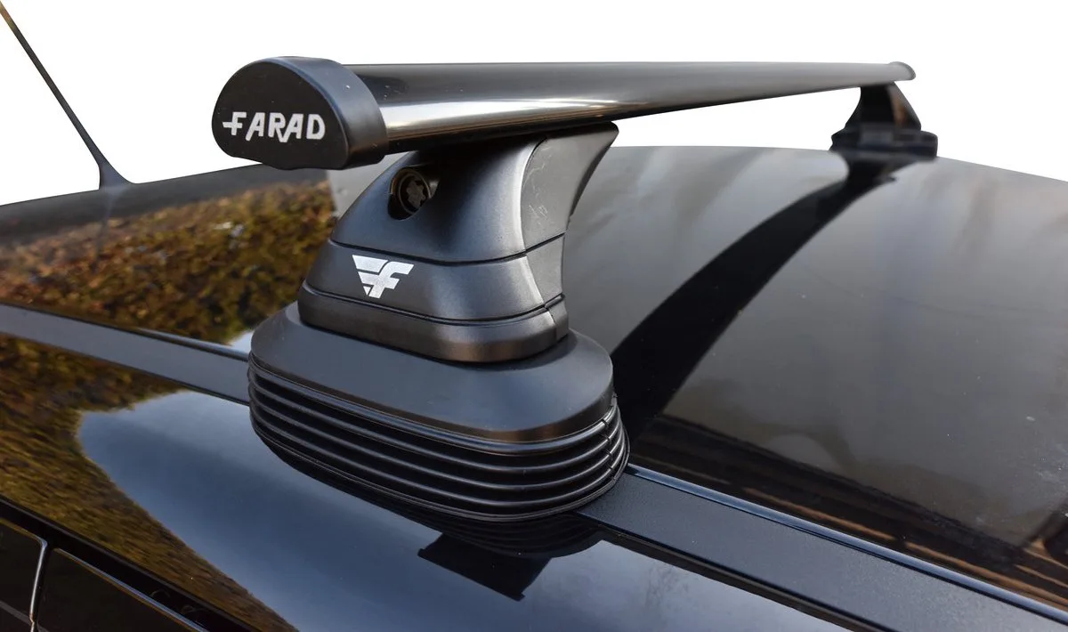 Dakdragers geschikt voor de Chevrolet Orlando vanaf 2011 met fixpoints - Staal Breed - 75kg laadvermogen - Merk Farad fra Farad i Sort – produktbillede