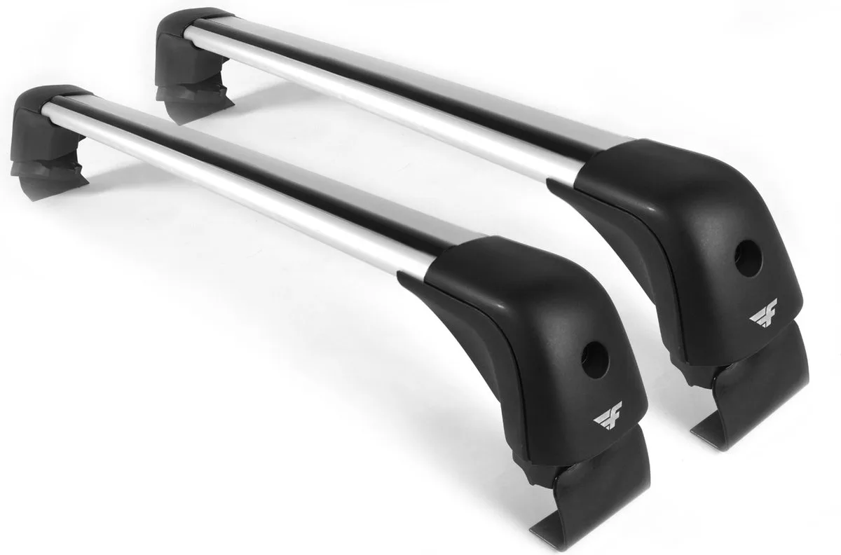 Dakdragers geschikt voor de Cupra Born vanaf 2021 met glad dak - Aluminium - Hoog laadvermogen 100kg - Wingbar - Zilver - Merk Farad van Farad in Grijs – productfoto