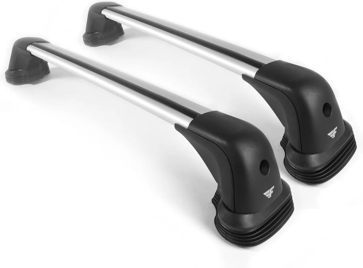 Dakdragers geschikt voor de Fiat Idea 2003 t/m 2012 met fixpoints - Aluminium - Hoog laadvermogen 100kg - Wingbar - Merk Farad de Farad en Gris – photo produit