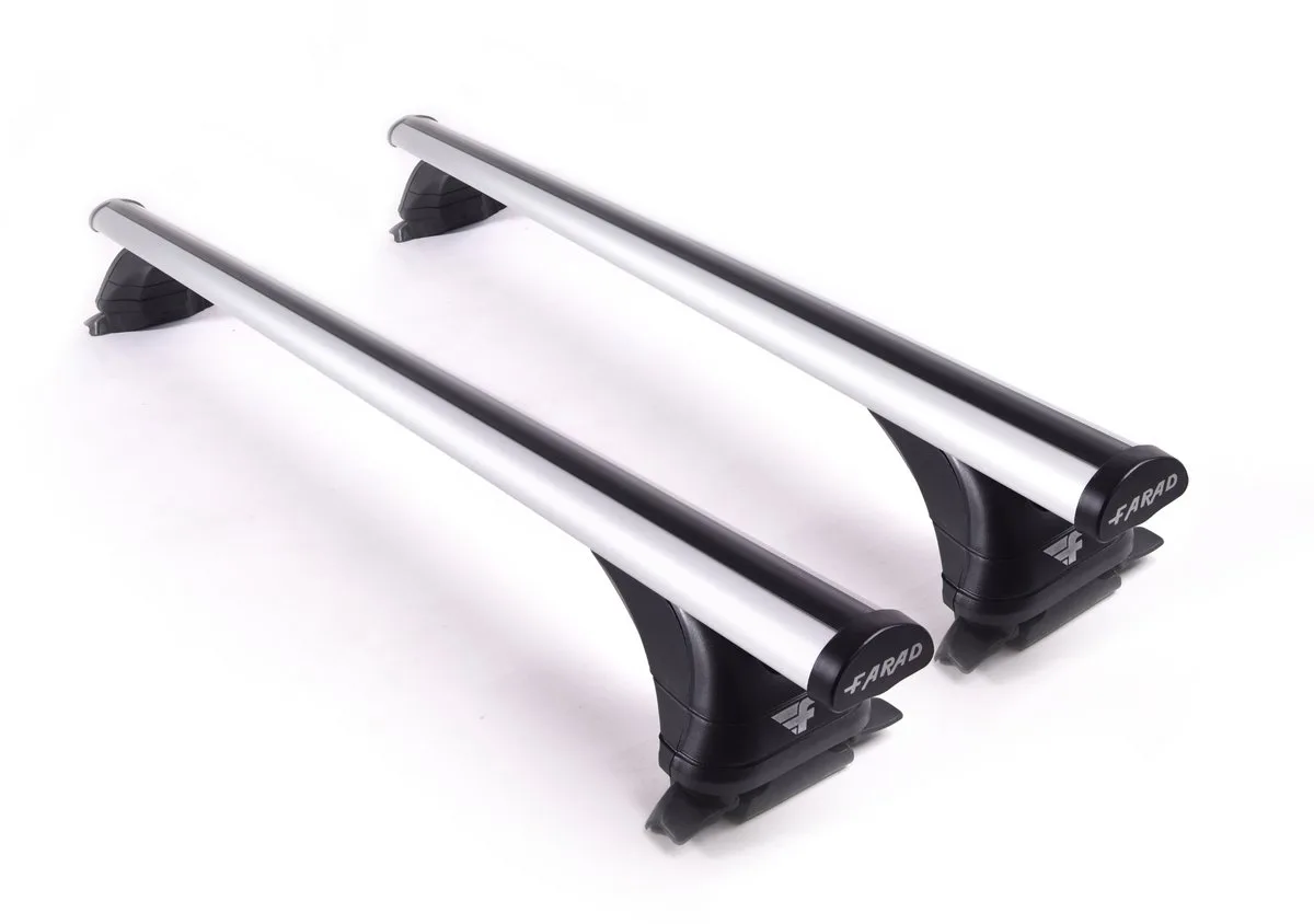 Dakdragers geschikt voor de Mazda CX-80 vanaf 2024 gesloten dakrailing - Aluminium - Hoog laadvermogen 100kg - Luxset - Merk Farad van Farad in Grijs – productfoto