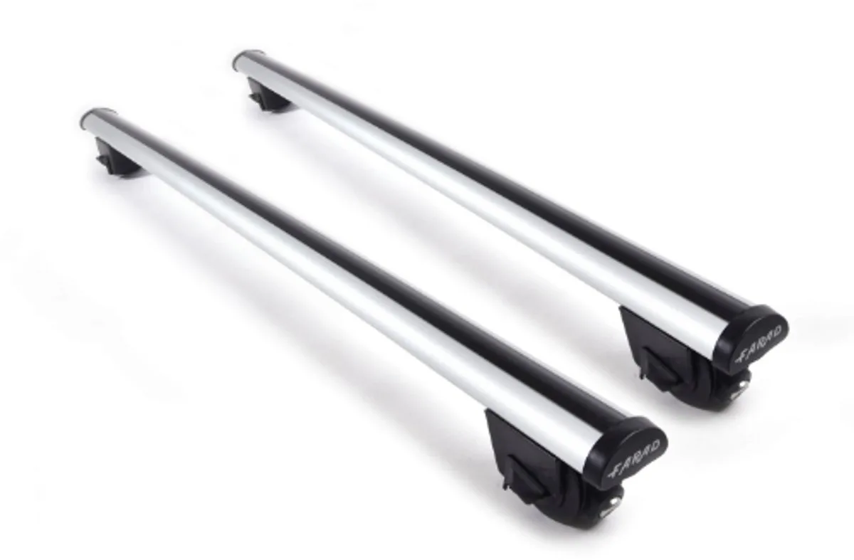 Dakdragers geschikt voor de Mini Countryman vanaf 2024 gesloten dakrailing – Aluminium – 100kg laadvermogen – Merk Farad de Farad en Argent – photo produit