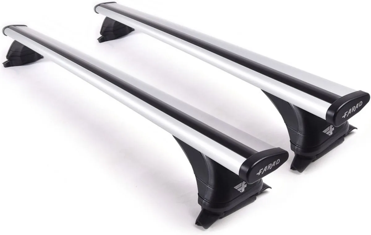 Dakdragers geschikt voor de Mitsubishi ASX vanaf 2010 - Aluminium - Hoog laadvermogen 100kg - Wingbar - Zilver - Merk Farad by Farad in Grey – product photo