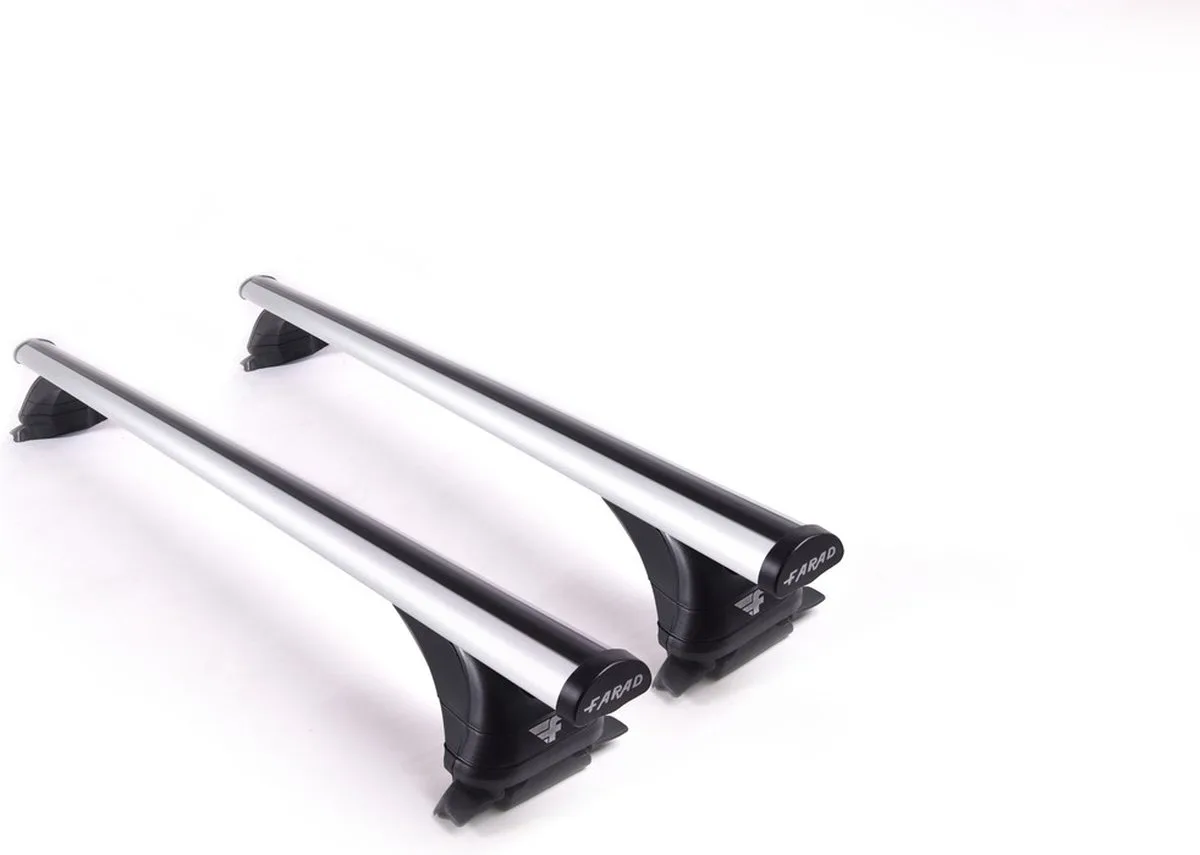 Dakdragers geschikt voor de Nissan Qashqai 2014 t/m 2021 - Aluminium - Hoog laadvermogen 100kg - Luxset - Merk Farad by Farad in Grey – product photo