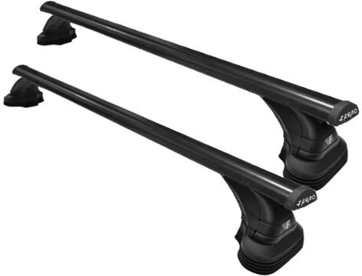 Dakdragers geschikt voor de Opel Astra J 2010 t/m 2015 met fixpoints - Staal Breed - 75kg laadvermogen - Merk Farad de Farad en Noir – photo produit