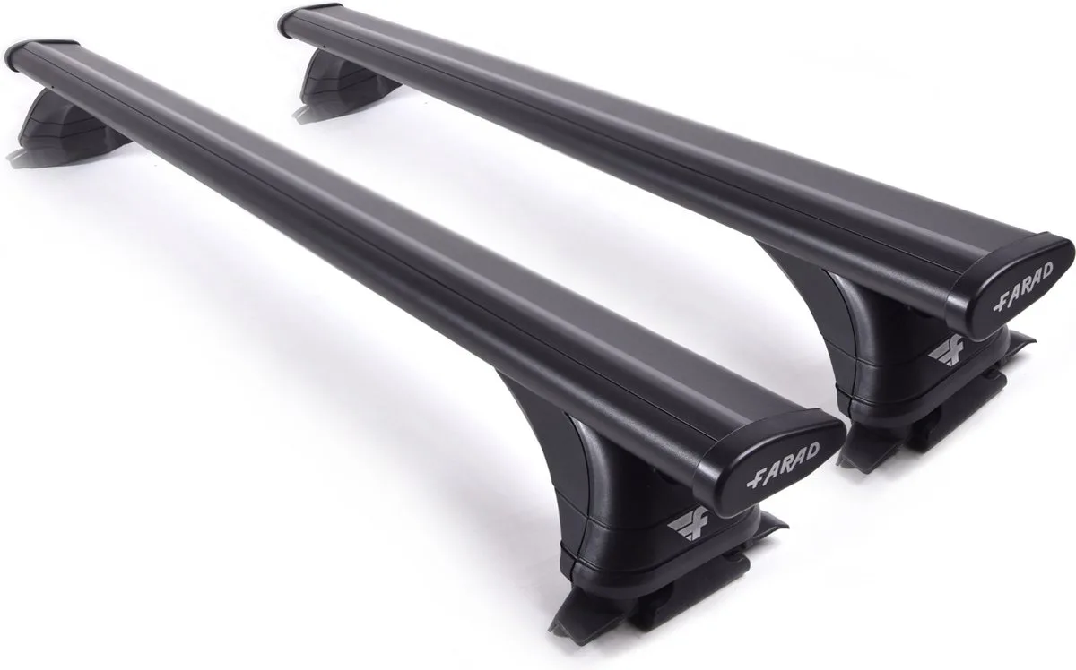 Dakdragers geschikt voor de Renault Scenic E-tech vanaf 2024 gesloten dakrailing - Aluminium - Hoog laadvermogen 100kg - Wingbar - Zwart - Merk Farad by Farad in Silver – product photo