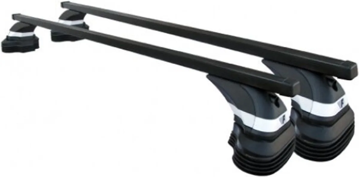 Dakdragers geschikt voor de Suzuki SX4 2006 t/m 2014 met fixpoints - Staal Smal - 75kg laadvermogen - Merk Farad fra Farad i Sort – produktbillede