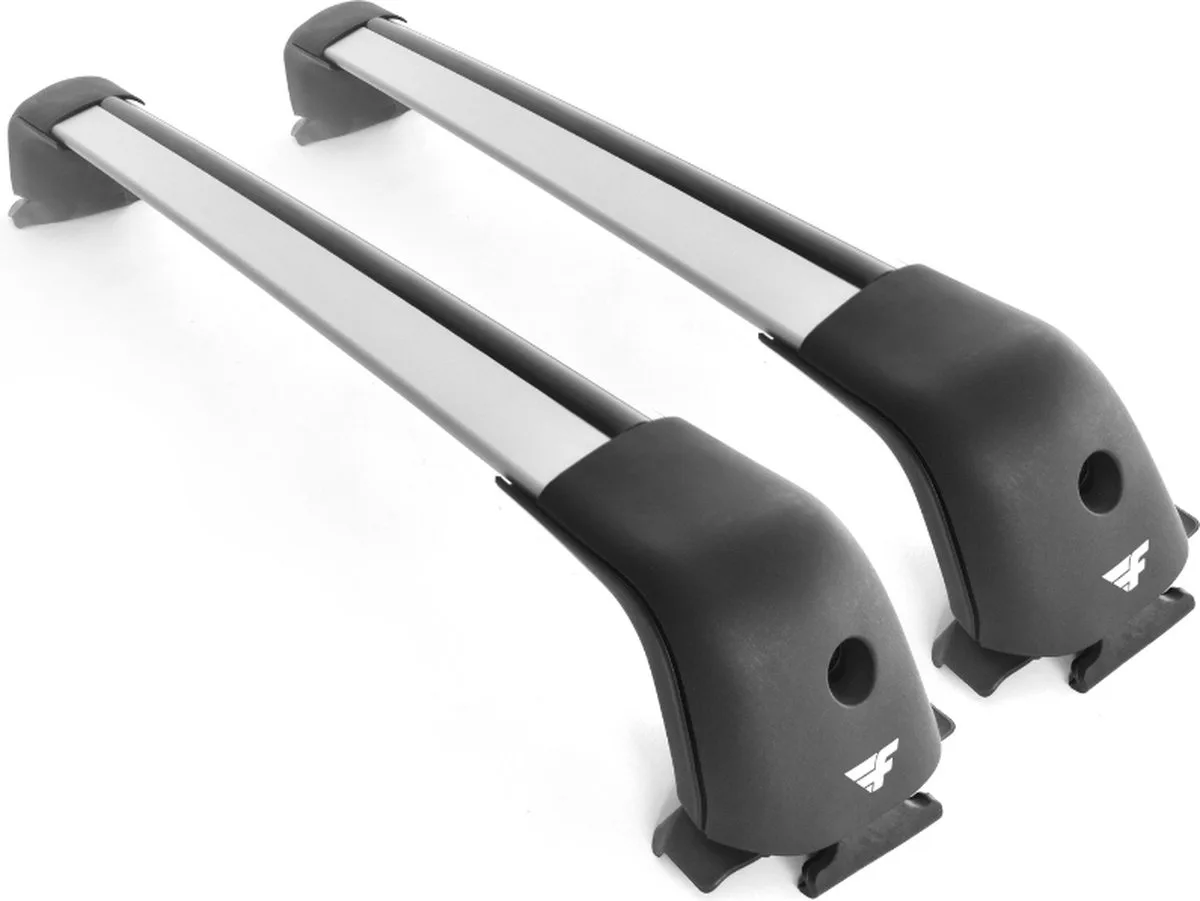 Dakdragers geschikt voor Renault ESpace vanaf 2023 gesloten dakrailing - Aluminium - Hoog laadvermogen 100kg - Wingbar Grijs- Merk Farad de Farad en Argent – photo produit
