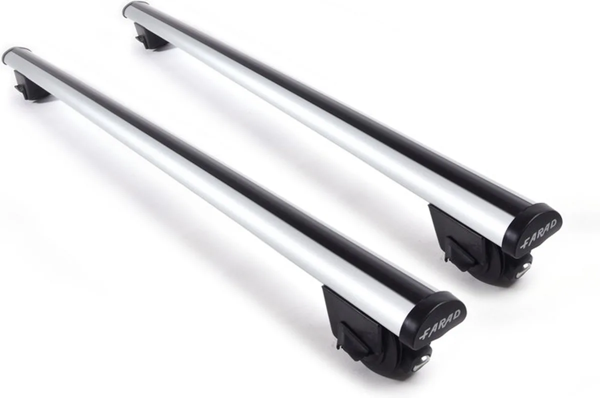 Dakdragers geschikt voor Volkswagen T-roc vanaf 2018 gesloten dakrailing – Aluminium –100kg laadvermogen – Merk Farad by Farad in Grey – product photo