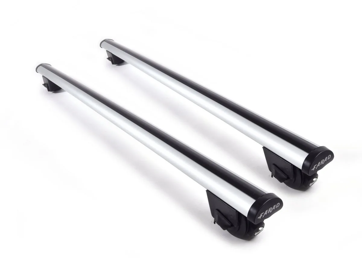 Dakdragers geschikt voor Volkswagen Tiguan Allspace vanaf 2016 gesloten dakrailing – Aluminium –100kg laadvermogen – Merk Farad by Farad in Grey – product photo
