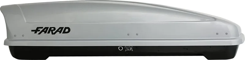 Dakkoffer 480 liter Farad Koral Grijs hooglans van Farad in Hoogglans Grijs – productfoto