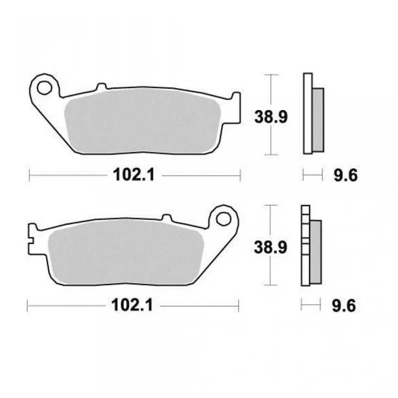Fdb570p Remblokken Zilver de Ferodo en Gris – photo produit