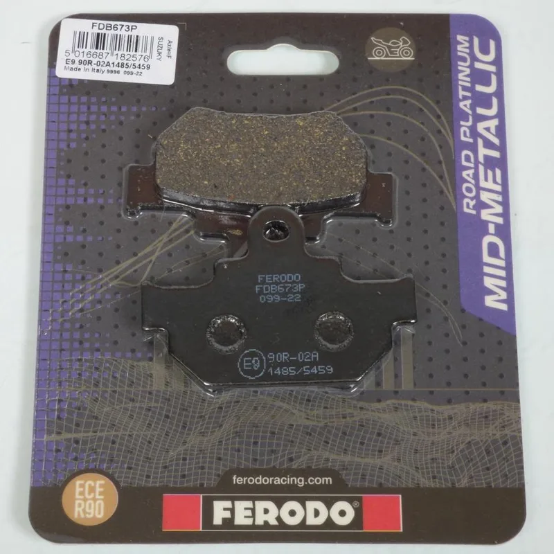 Fdb673p Platinum Road Semi-sintrade Bromsbelägg von Ferodo in Grau – Produktfoto