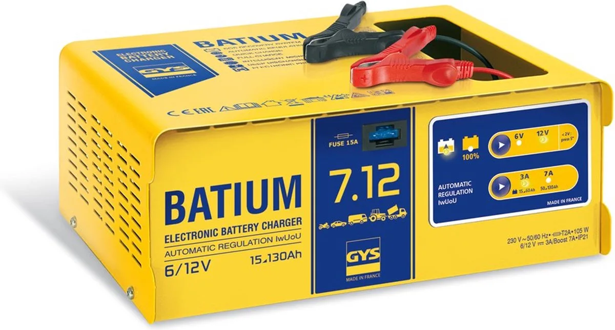 ACCULADER 6/12V 15-130AH van GYS – productfoto