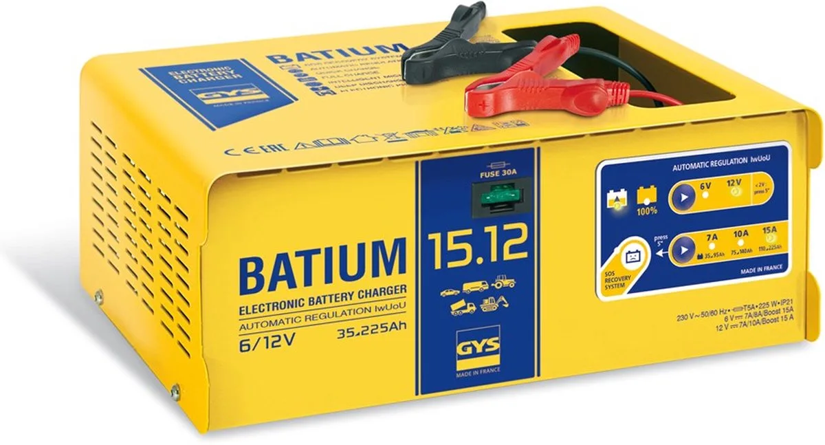 Acculader Batium 15.12 van GYS – productfoto