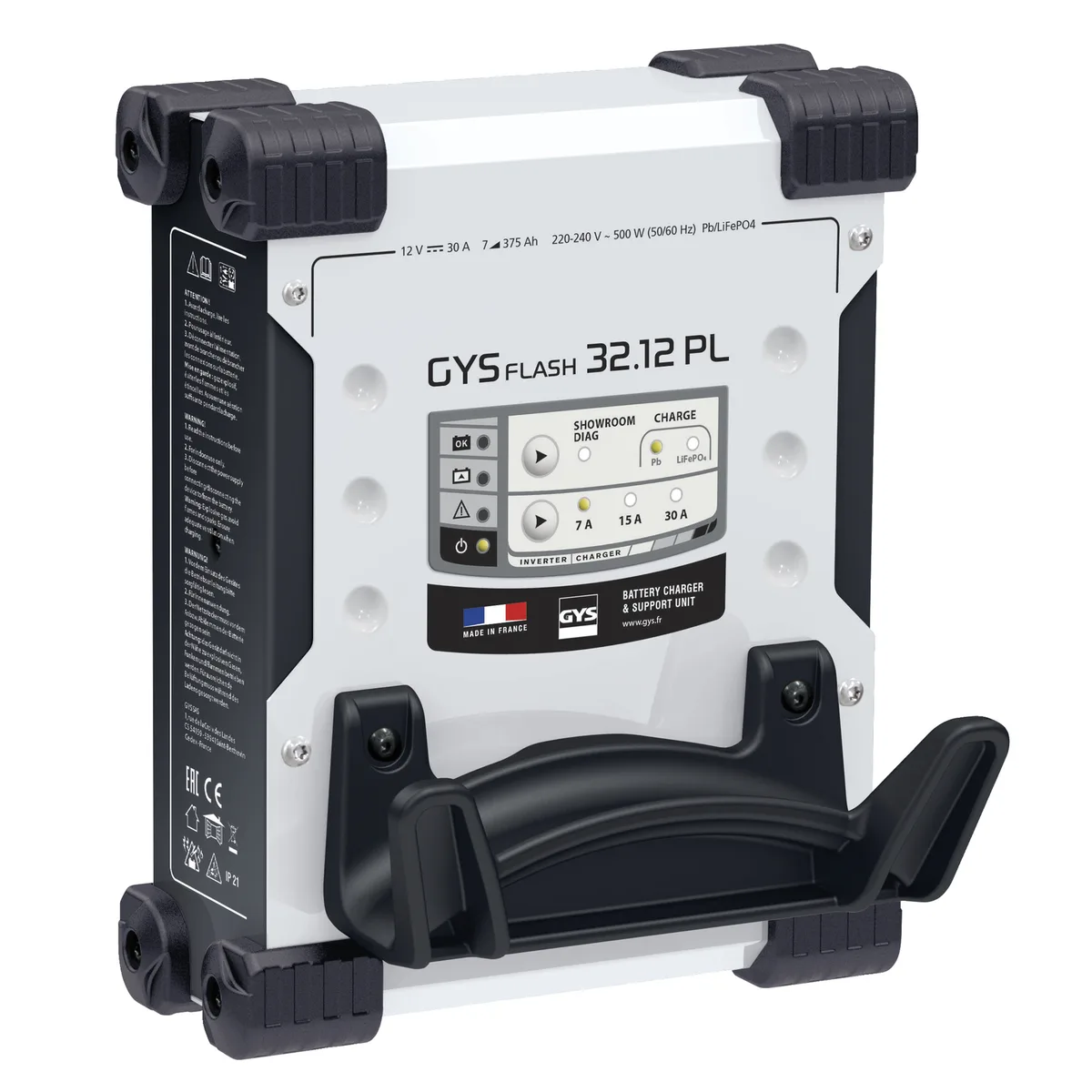 acculader met voeding GYSFLASH 32.12 PL van GYS – productfoto