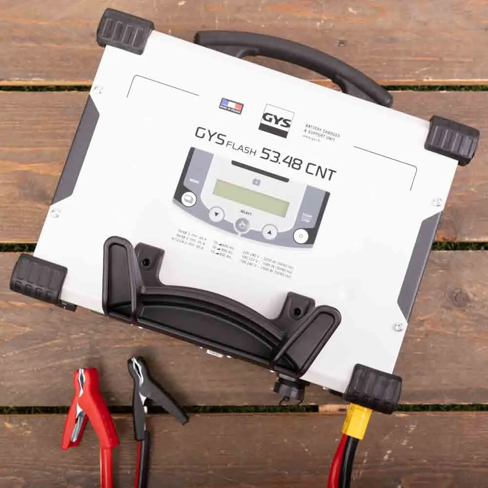 acculader met voeding GYSFLASH 53.48 CNT FV 5M de GYS – photo produit