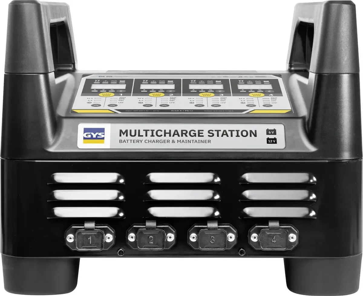 MULTICHARGE-STATION 4x10A / Pb-Li 083578 Oplader, Acculader , Druppellader 6 V, 12 V 10 A van GYS – productfoto