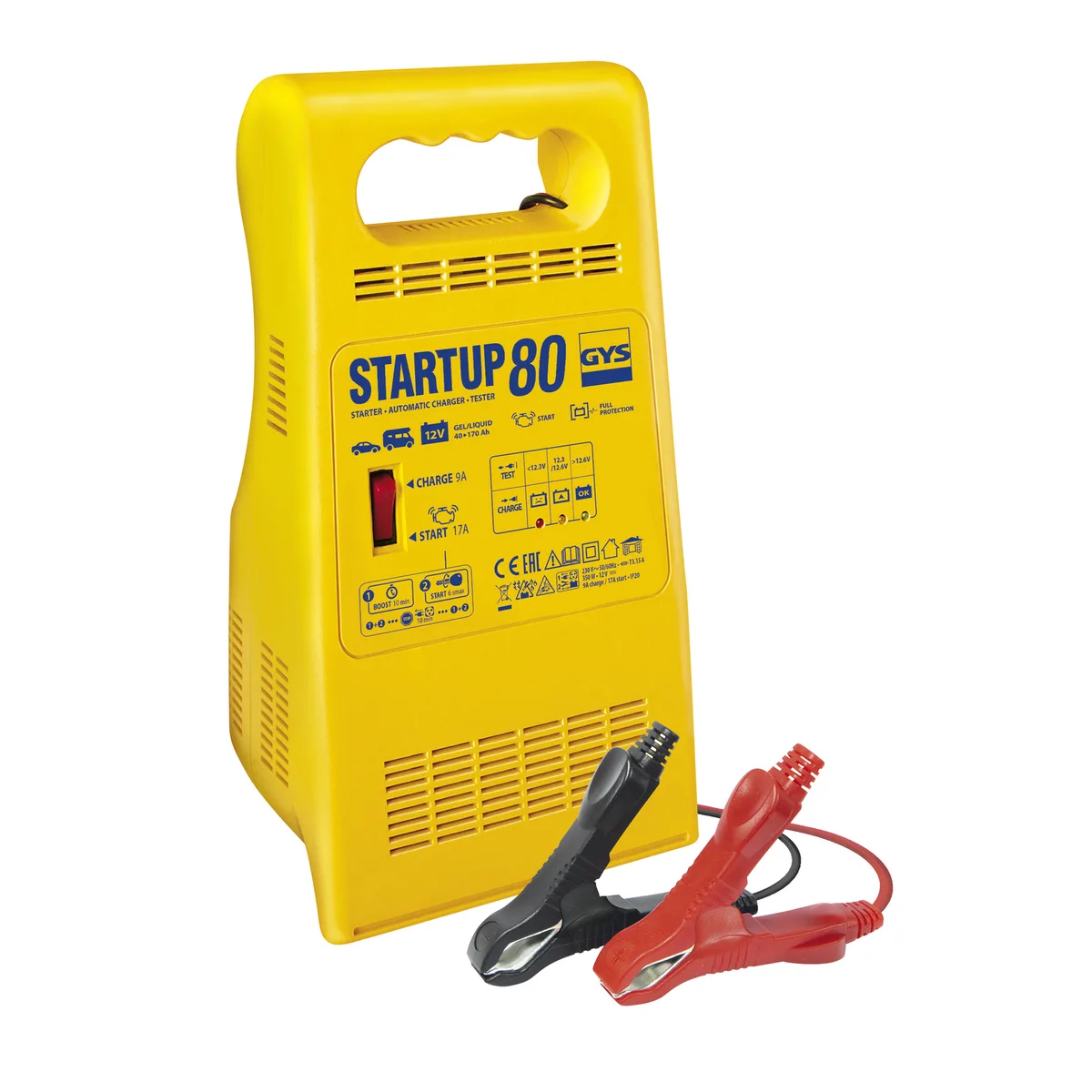 Start Up 80 - Acculader/ Starthulp/ Tester van GYS – productfoto