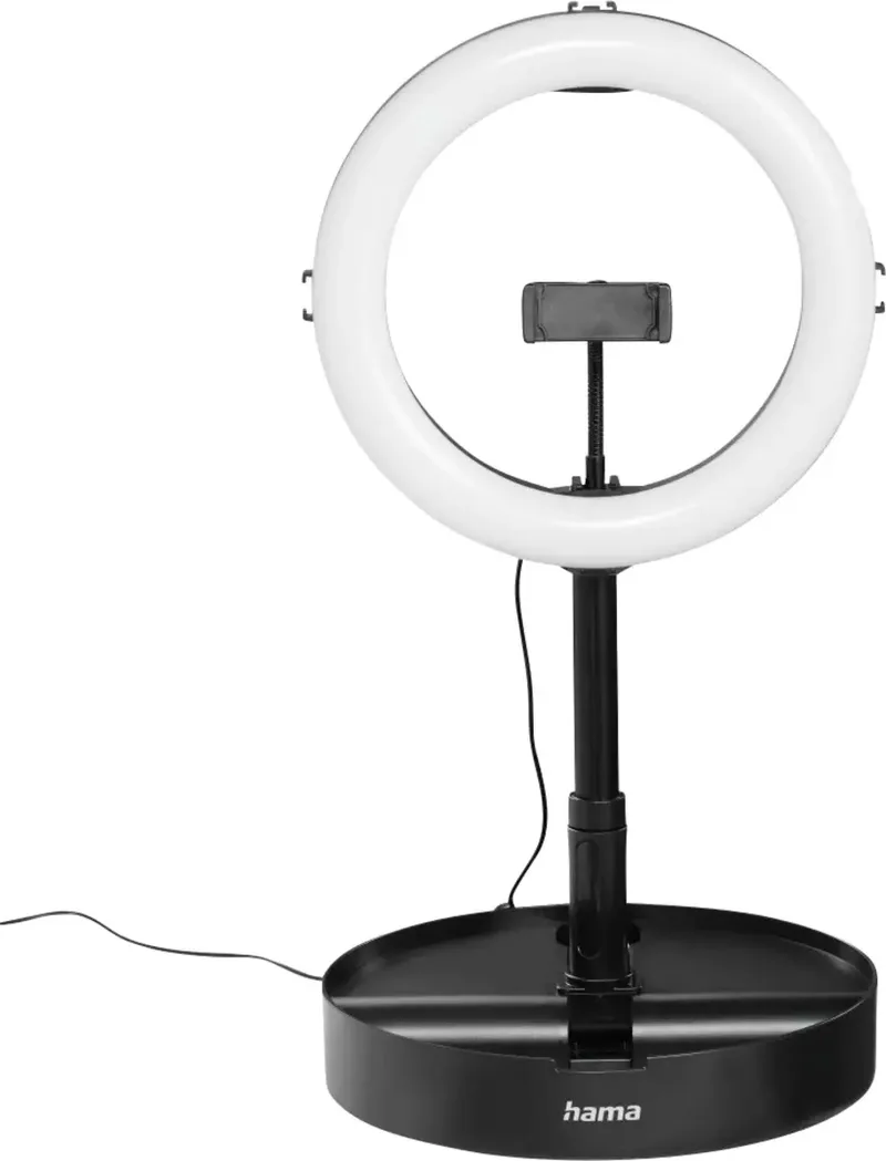 SpotLight FoldUp RGB 102 Smartphonehouder Zwart, Wit Incl. smartphonehouder von Hama in Schwarz, Weiß – Produktfoto