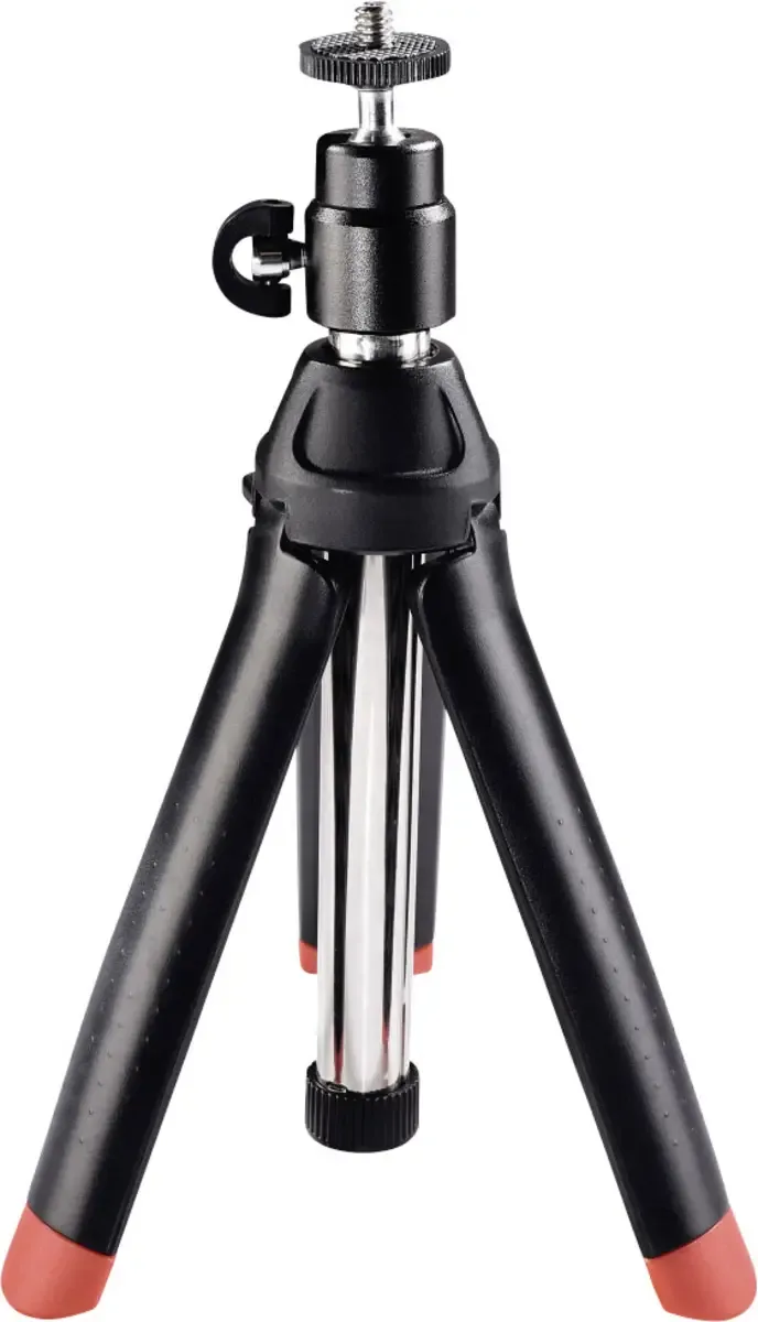 Tafelstatief 1/4 inch Werkhoogte: 20 - 90 cm Incl. smartphonehouder van Hama in Zwart – productfoto