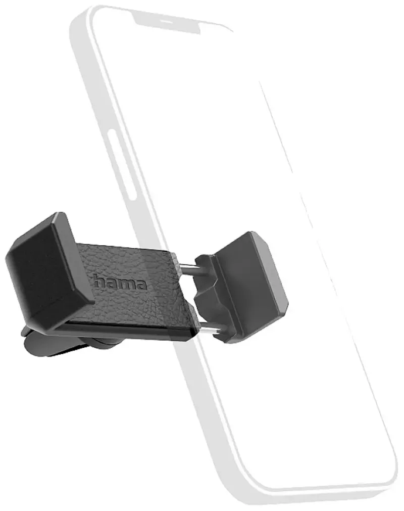 Telefoonhouder voor in de auto 360° draaibaar 55 - 85 mm Bevestigingswijze (auto): Ventilatierooster van Hama in Zwart – productfoto