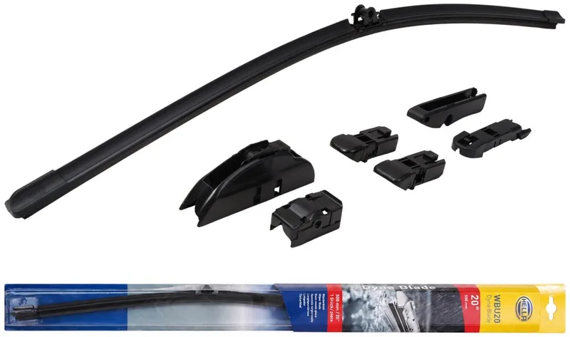Wisserblad Dyna-Blade WBU20 Voor 500mm Ruitenwisser 20" Platte balk van Hella in Zwart – productfoto