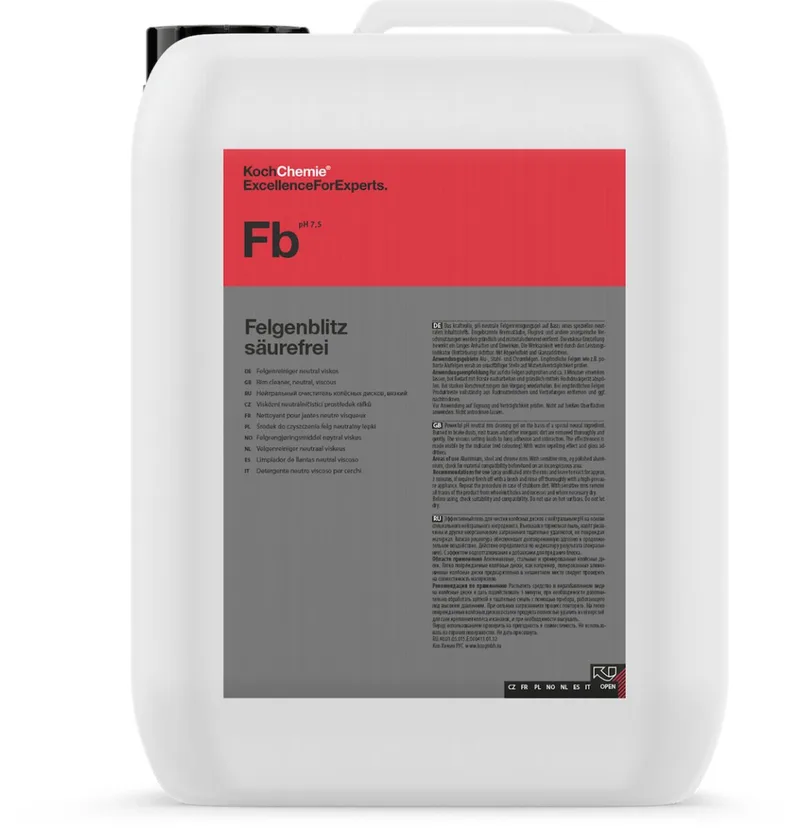 Felgenblitz Säurefrei 10 liter - Zuurvrije Velgenreiniger van Koch-Chemie – productfoto