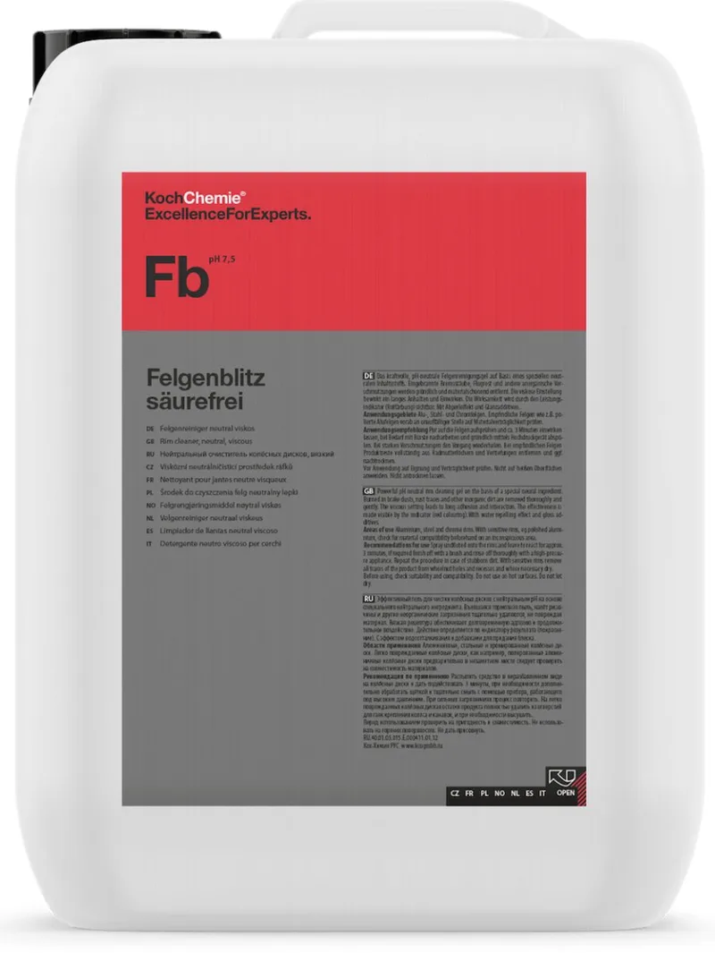 Felgenblitz Säurefrei 5 liter - Zuurvrije Velgenreiniger fra Koch-Chemie – produktbillede