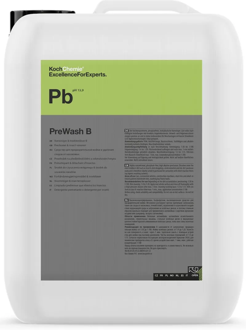 PreWash B - voorreiniger & insectenverwijderaar - 10 liter van Koch-Chemie – productfoto