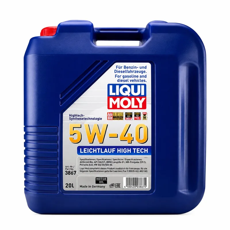 Leichtlauf High Tech 5W40 - 20L de Liqui Moly – photo produit